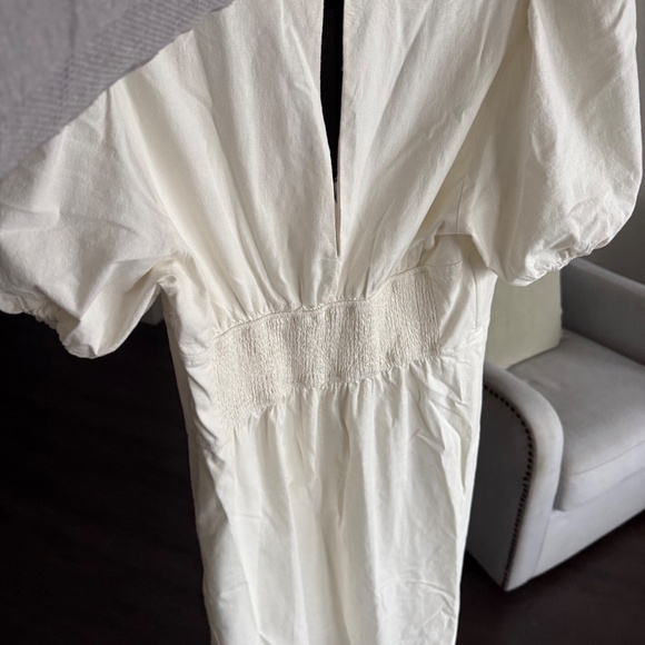 Maeve Midi White Dress with Corset - Picture 2 of 3